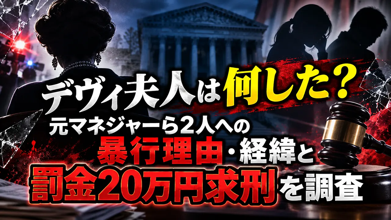 デヴィ夫人は何した?元マネジャーら2人への暴行理由・経緯と罰金20万円求刑を調査