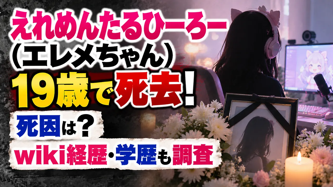 えれめんたるひーろー(エレメちゃん)19歳で死去！死因は？wiki経歴・学歴も調査