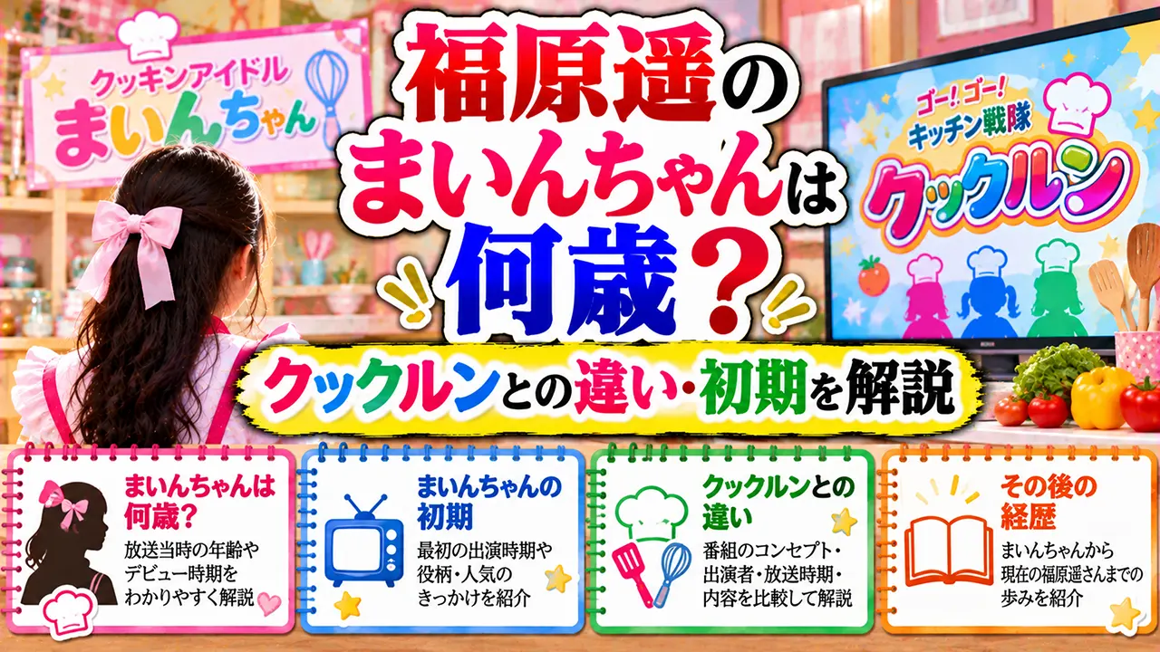 福原遥のまいんちゃんは何歳?クックルンとの違い・初期を解説