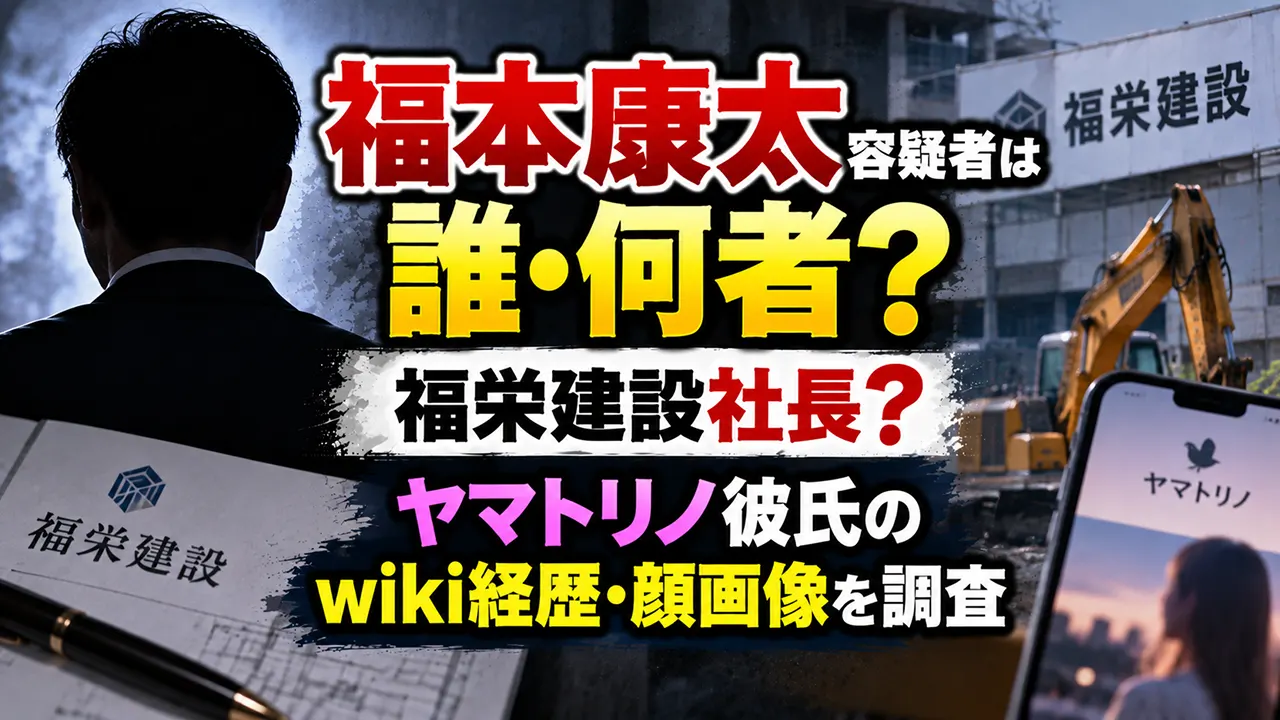 福本康太容疑者は誰・何者?福栄建設社長?ヤマトリノ彼氏のwiki経歴・顔画像を調査