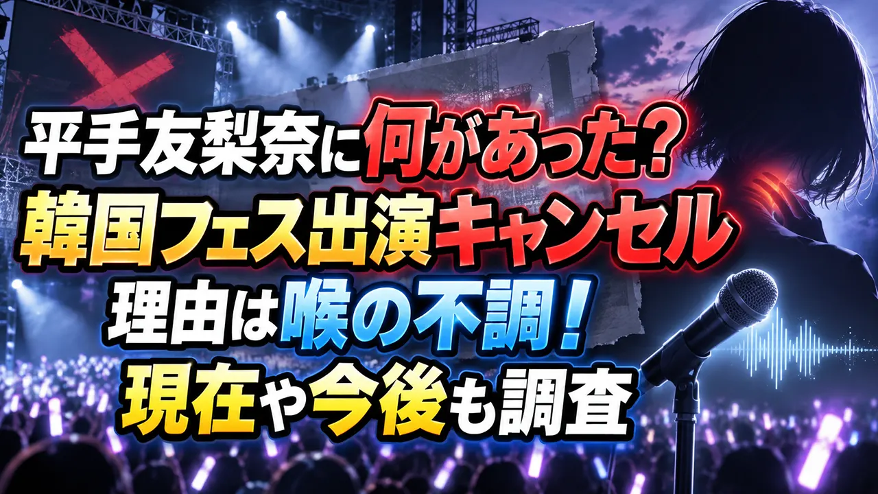 平手友梨奈に何があった?韓国フェス出演キャンセル理由は喉の不調!現在や今後も調査