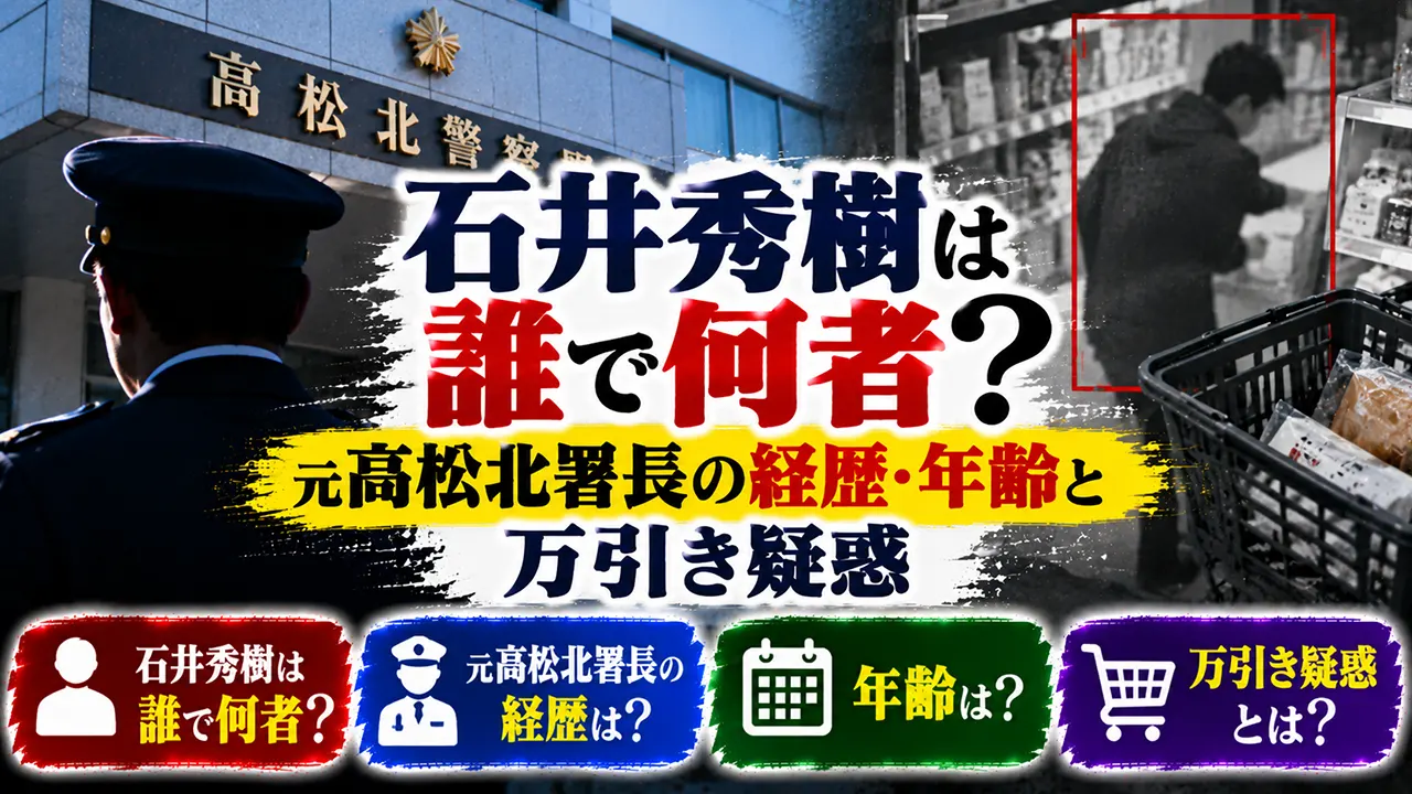 石井秀樹は誰で何者？元高松北署長の経歴・年齢と万引き疑惑