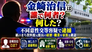 金崎治信は誰で何者？何した？不同意性交等容疑で逮捕｜紙のまち資料館元館長の経歴・職業や家族を確認
