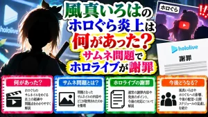 風真いろはのホロぐら炎上は何があった？サムネ問題でホロライブが謝罪