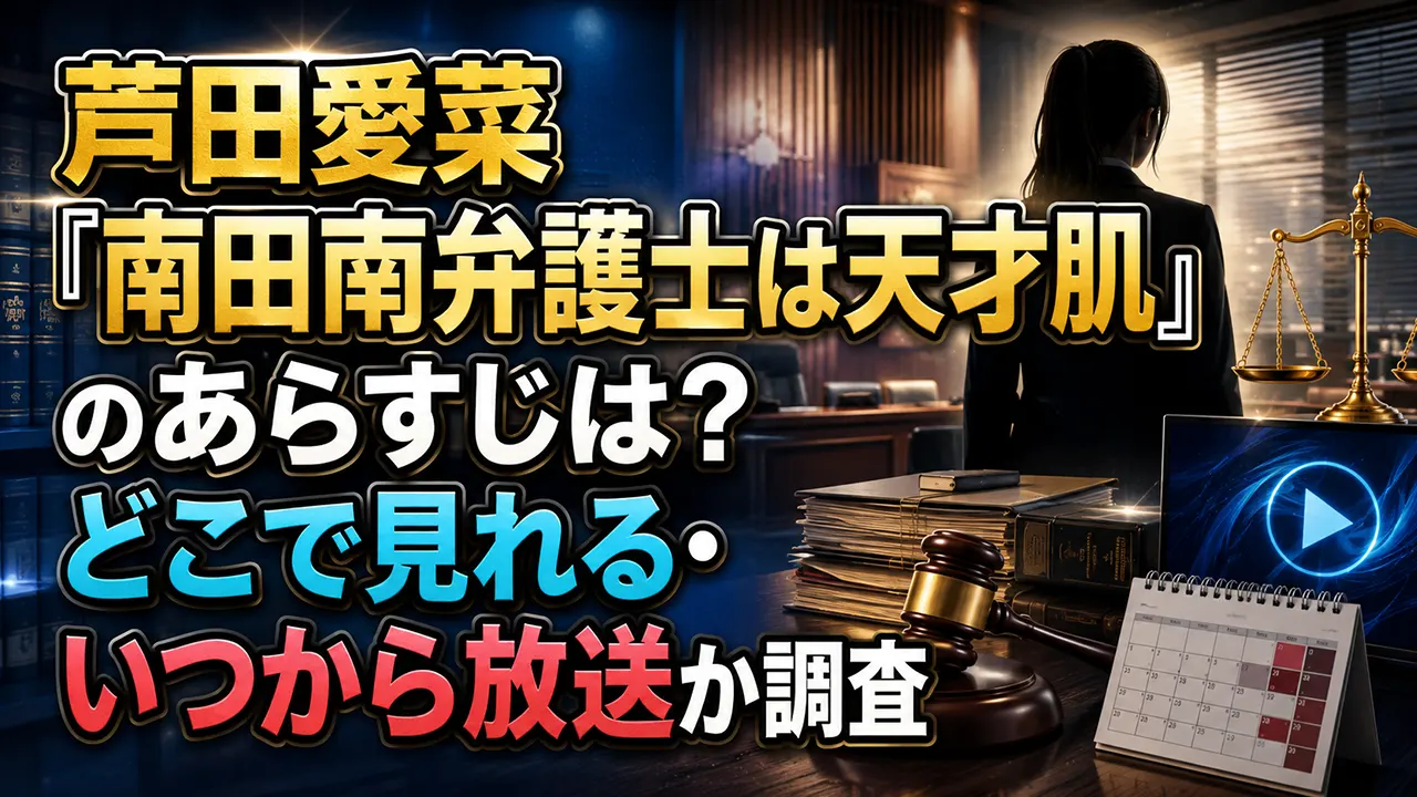 芦田愛菜『南田南弁護士は天才肌』のあらすじは？どこで見れる・いつから放送か調査