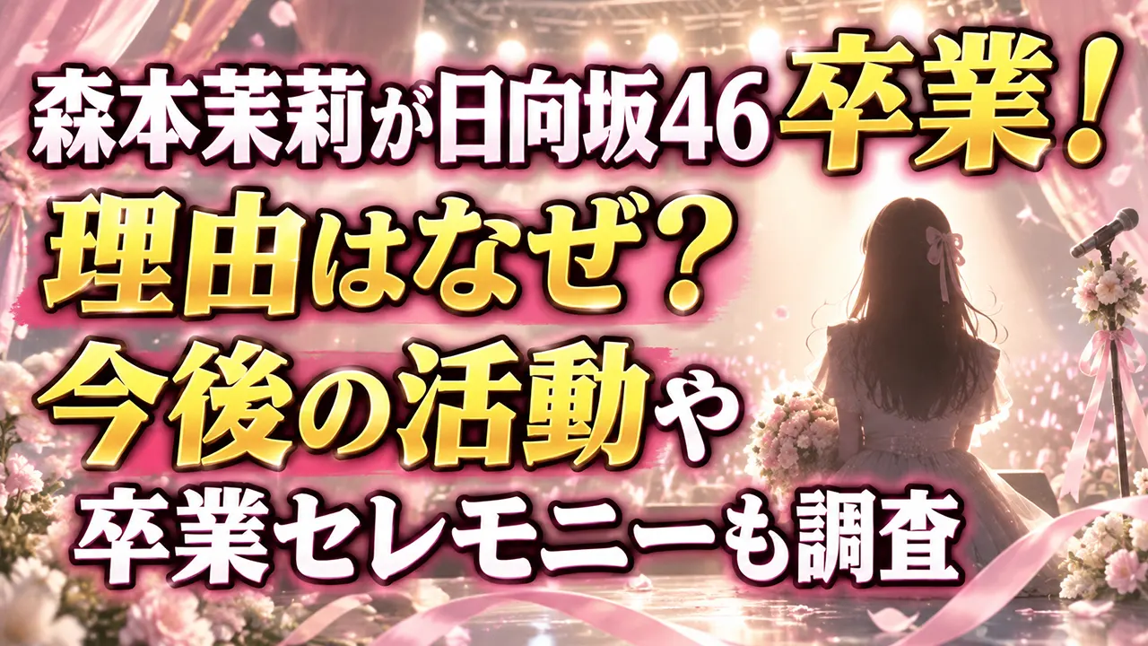森本茉莉が日向坂46卒業!理由はなぜ?今後の活動や卒業セレモニーも調査