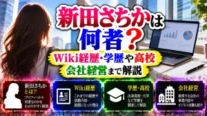 新田さちかは何者?Wiki経歴・学歴や高校、会社経営まで解説