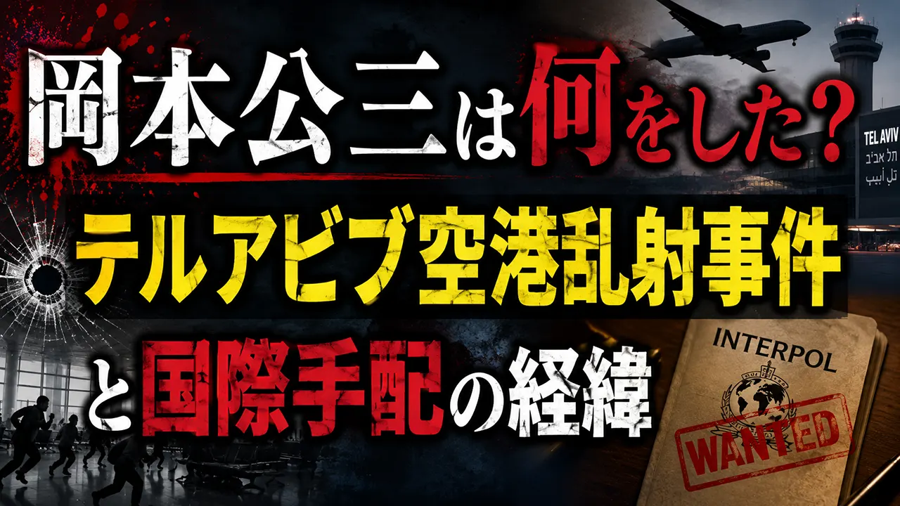 岡本公三は何をした？テルアビブ空港乱射事件と国際手配の経緯