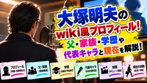 大塚明夫のwiki風プロフィール!父・家族・学歴や代表キャラと現在を解説