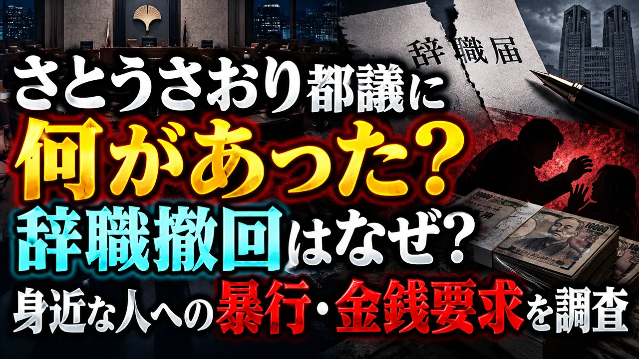 さとうさおり都議に何があった？辞職撤回はなぜ？身近な人への暴行・金銭要求を調査