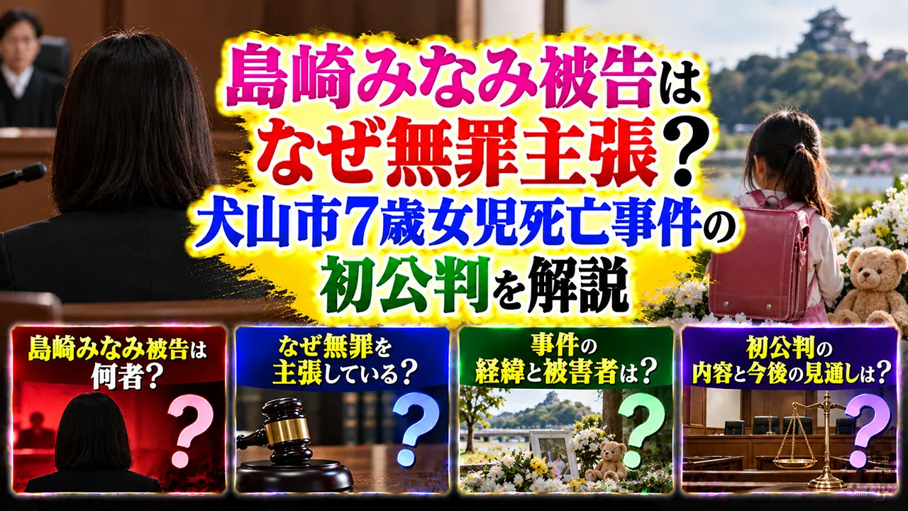 島崎みなみ被告はなぜ無罪主張?犬山市7歳女児死亡事件の初公判を解説