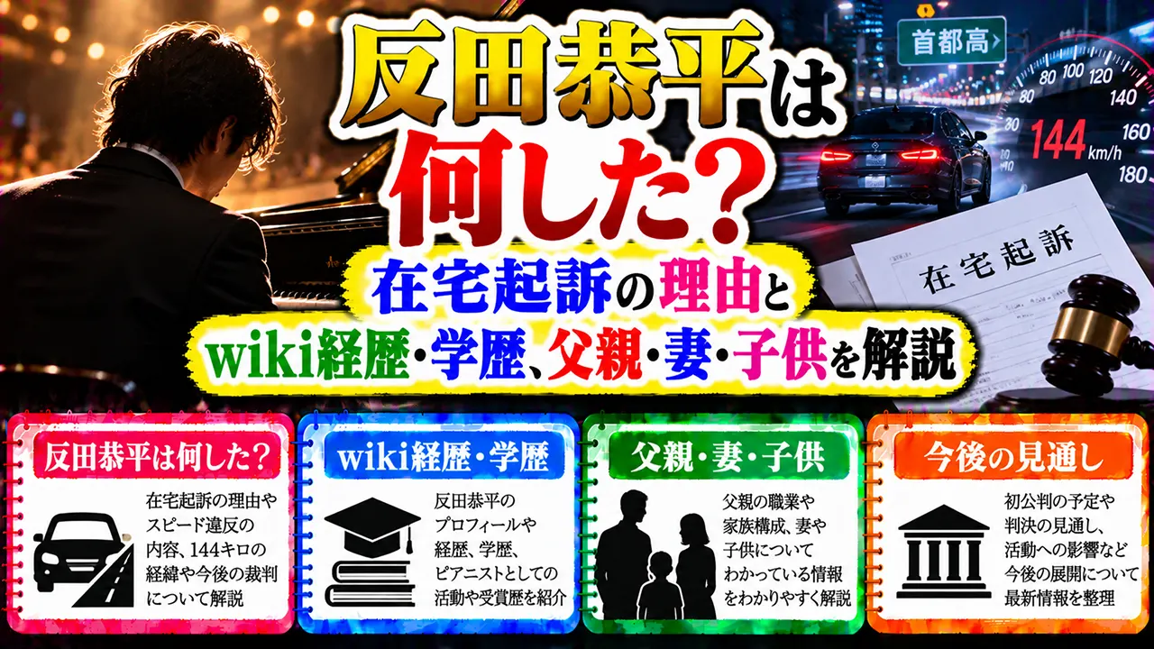 反田恭平は何した?在宅起訴の理由とwiki経歴・学歴、父親・妻・子供を解説