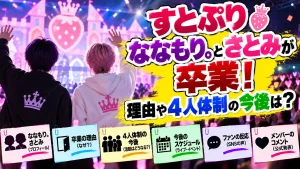 すとぷり・ななもり。とさとみが卒業！理由や4人体制の今後は？