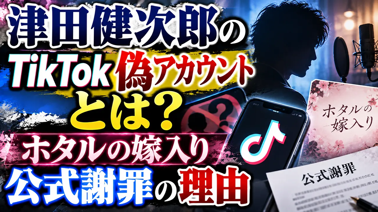 津田健次郎のTikTok偽アカウントとは?ホタルの嫁入り公式謝罪の理由
