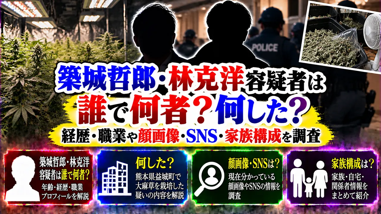 築城哲郎・林克洋容疑者は誰で何者?何した?経歴・職業や顔画像・SNS・家族構成を調査