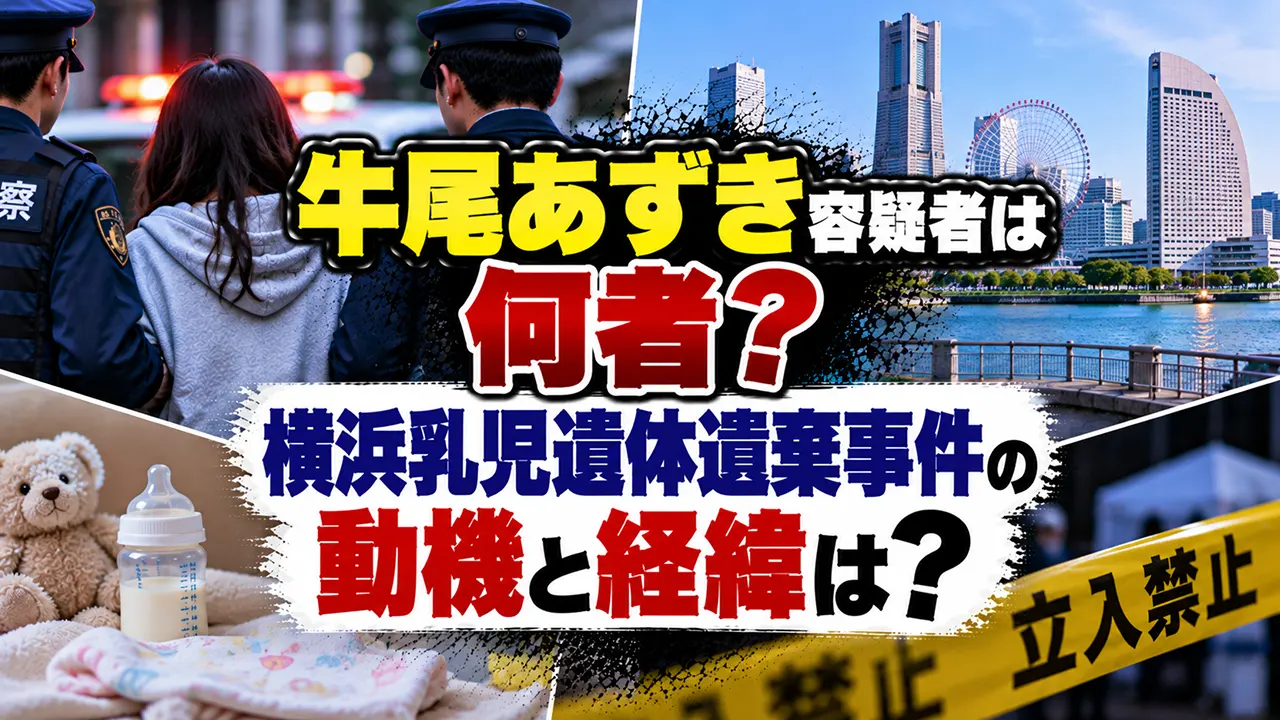 牛尾あずき容疑者は何者？横浜乳児遺体遺棄事件の動機と経緯は？