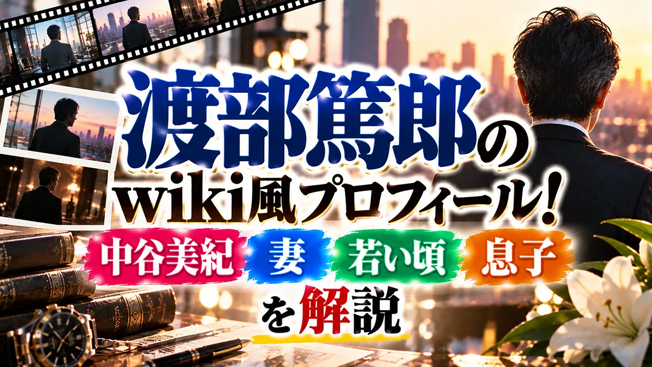 渡部篤郎wiki風プロフィール｜中谷美紀・妻・若い頃・息子を解説