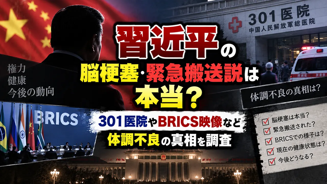 習近平の脳梗塞・緊急搬送説は本当？301医院やBRICS映像、体調不良の真相を調査