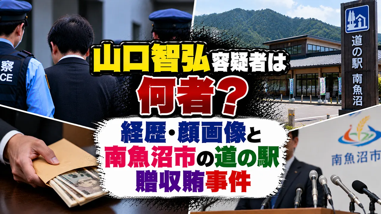 山口智弘容疑者は何者?経歴・顔画像と南魚沼市の道の駅贈収賄事件