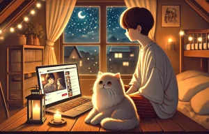 『夜は猫といっしょ』アニメはどこで見れる?配信情報と視聴方法を解説
