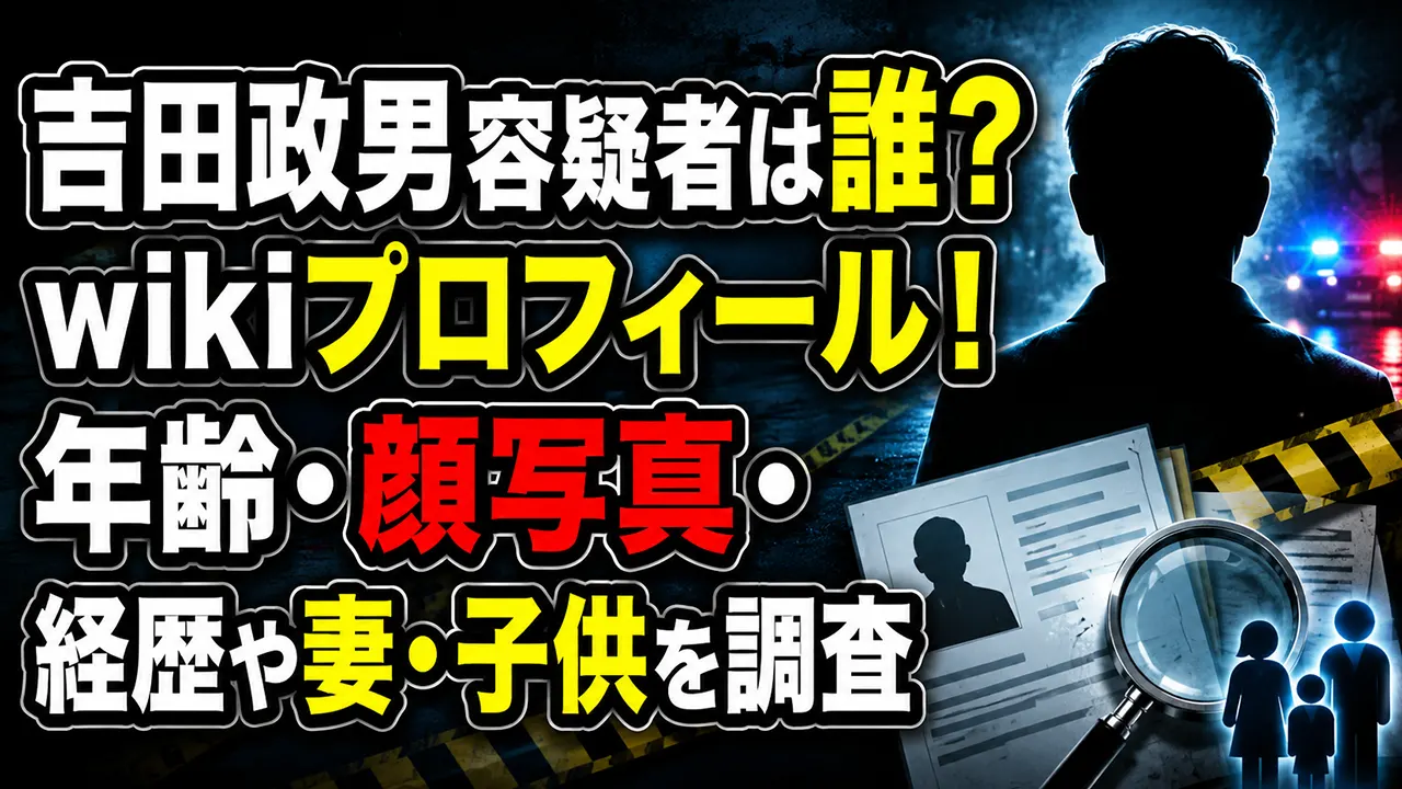 吉田政男容疑者は誰?wikiプロフィール!年齢・顔写真・経歴や妻・子供を調査